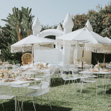 WHITE HAIRPIN TABLE